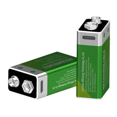 Επαναφορτιζόμενη μπαταρία 9 Volt USB